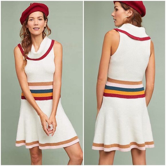 LAST ONE! Anthropologie Maeve Mod Sweater Dress - Picture 3 of 8